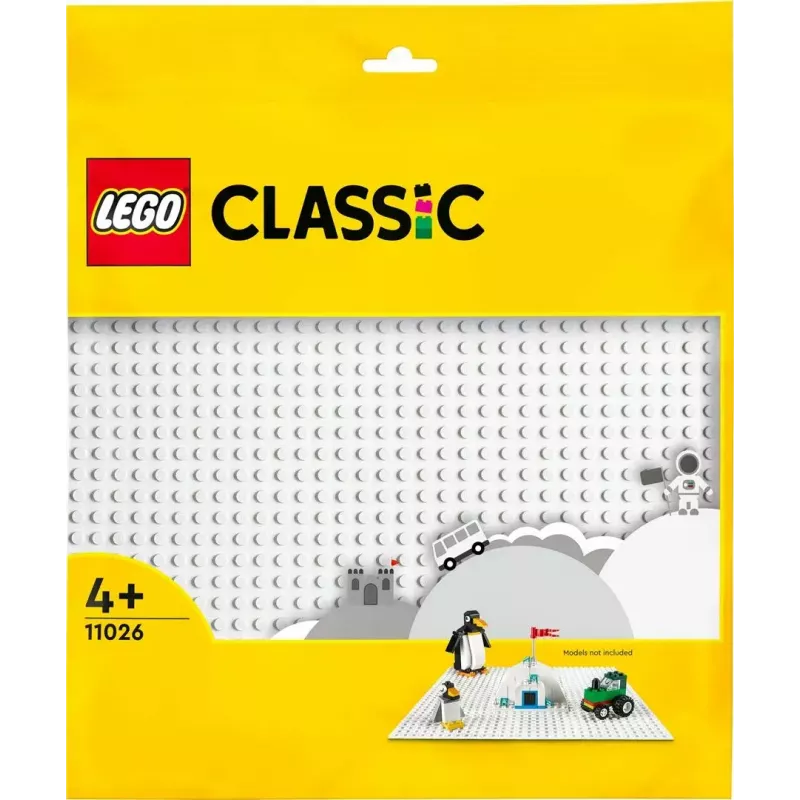 LEGO statybinė plokštė 11026 – pagrindas 32x32 smaigaliai, balta