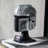 Konstrukcinis žaislas LEGO Mandalorian šalmas 75328 – „Žvaigždžių karų“ eksponavimo modelis, kolekcinis rinkinys, 584 detalės, nuo 18 m.