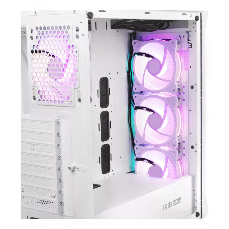GENESIS Irid 505 ARGB Midi Tower Baltas
