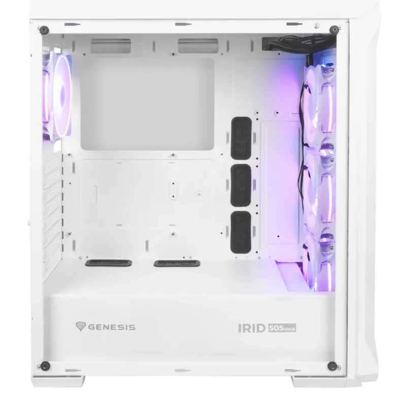 GENESIS Irid 505 ARGB Midi Tower Baltas