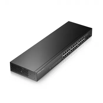 Zyxel GS-1900-24 v2 valdomas L2 gigabitinis Ethernet (10/100/1000) 1U juodas