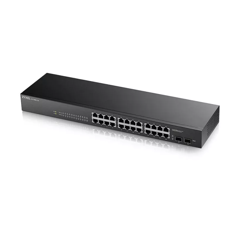 Zyxel GS-1900-24 v2 valdomas L2 gigabitinis Ethernet (10/100/1000) 1U juodas
