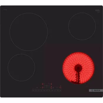 Bosch Serie 6 PKE611FP2E kaitlentė Juoda Įmontuojama 60 cm Keraminė 4 zonos