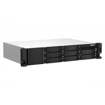 QNAP TS-873AEU-4G NAS / saugojimo serveris Rack (2U) Ryzen Embedded V1500B 4 GB DDR4 0 TB QuTS hero Juoda