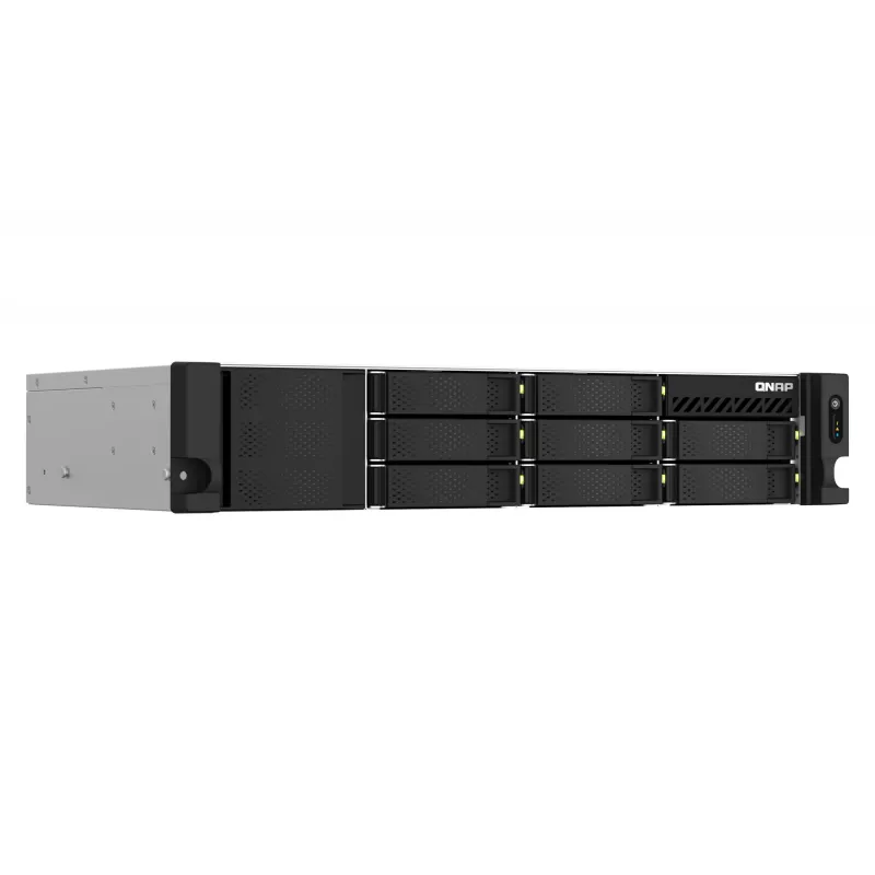 QNAP TS-873AEU-4G NAS / saugojimo serveris Rack (2U) Ryzen Embedded V1500B 4 GB DDR4 0 TB QuTS hero Juoda