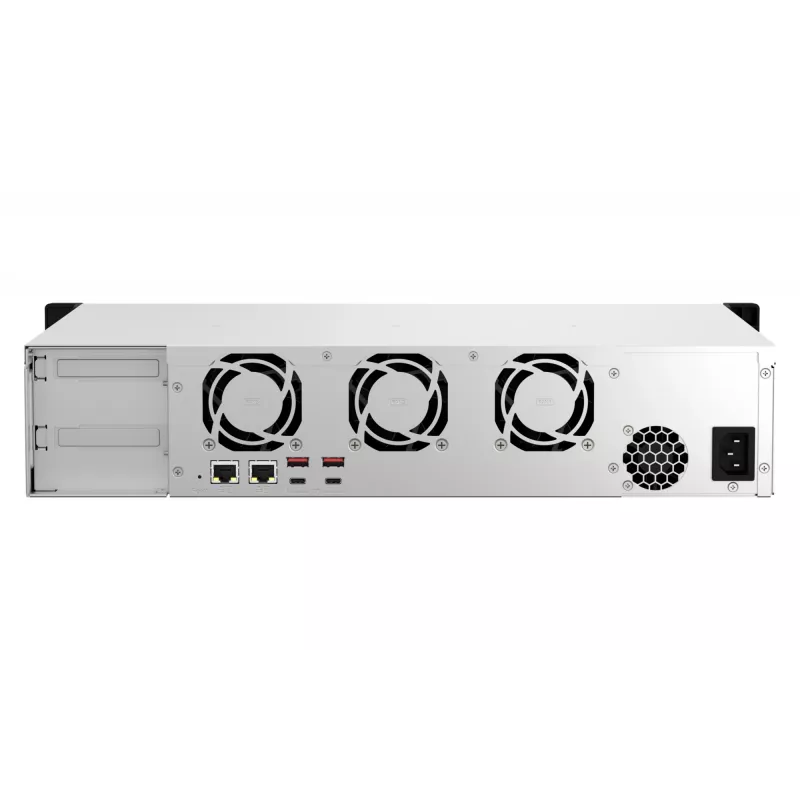 QNAP TS-873AEU-4G NAS / saugojimo serveris Rack (2U) Ryzen Embedded V1500B 4 GB DDR4 0 TB QuTS hero Juoda