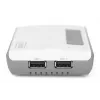 DIGITUS DN-13024 2 prievadų USB 2.0 belaidis tinklo serveris NAS USB spausdintuvų serveris