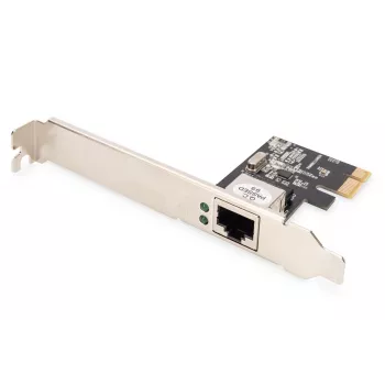 Digitus DN-10130-1 Gigabit Ethernet PCI Express tinklo plokštė, 1000 Mbit/s, juoda