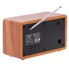 Nešiojamas radijas Adler AD 1184 su DAB+/FM/AM skaitmeniniu imtuvu, Bluetooth 5.0, 15W, SD/USB, žadintuvu, juoda/medis