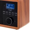 Nešiojamas radijas Adler AD 1184 su DAB+/FM/AM skaitmeniniu imtuvu, Bluetooth 5.0, 15W, SD/USB, žadintuvu, juoda/medis