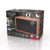 Nešiojamas radijas Adler AD 1184 su DAB+/FM/AM skaitmeniniu imtuvu, Bluetooth 5.0, 15W, SD/USB, žadintuvu, juoda/medis