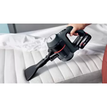Bosch BBS712A belaidis dulkių siurblys 2-in-1 šluota, baterija, sausas valymas, Higienos filtras, be maišelio, 0.3 l, grafitas