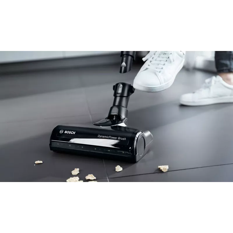 Bosch BBS712A belaidis dulkių siurblys 2-in-1 šluota, baterija, sausas valymas, Higienos filtras, be maišelio, 0.3 l, grafitas