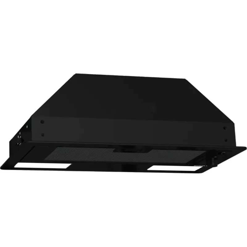 Įmontuojamas gartraukis Gorenje BHI681EB – 534 mm plotis, 370 m³/h, aliumininis riebalų filtras, 67 dB, juodas