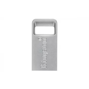 “Kingston” DataTraveler Micro 256 GB USB 3.2 Gen 1 metalinis USB atmintukas (200 MB/s)
