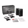ASUS ZenWiFi Pro ET12 triju juostų (2,4 GHz / 5 GHz / 6 GHz) Wi-Fi 6E (802.11ax) juodas 3 vidinės antenos