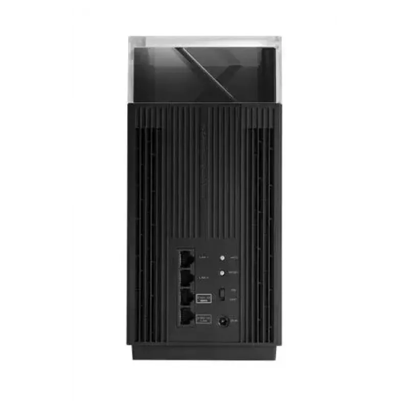 ASUS ZenWiFi Pro ET12 triju juostų (2,4 GHz / 5 GHz / 6 GHz) Wi-Fi 6E (802.11ax) juodas 3 vidinės antenos