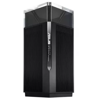 ASUS ZenWiFi Pro ET12 triju juostų (2,4 GHz / 5 GHz / 6 GHz) Wi-Fi 6E (802.11ax) juodas 3 vidinės antenos