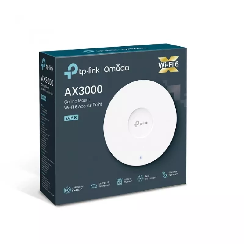 TP-Link Omada AX3000 lubinis WiFi 6 prieigos taškas