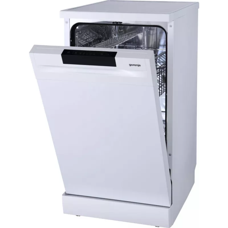 Laisvai pastatoma indaplovė Gorenje GS520E15W — 9 komplektų, 47 dB, 448×600×845 mm, 9 l/ciklas