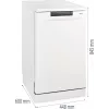 Laisvai pastatoma indaplovė Gorenje GS520E15W — 9 komplektų, 47 dB, 448×600×845 mm, 9 l/ciklas