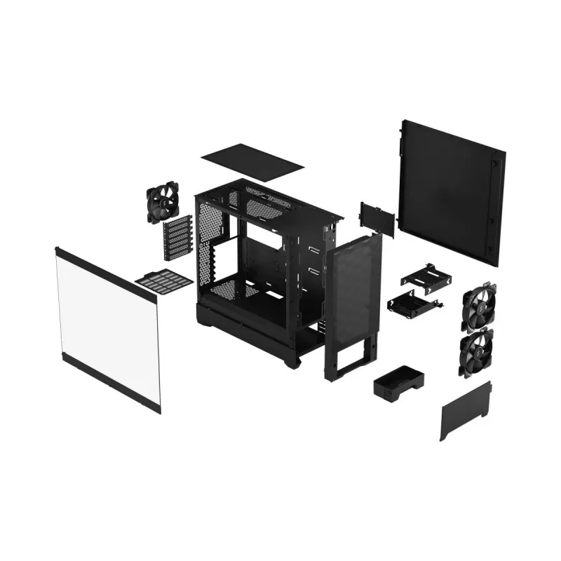 FRACTAL DESIGN Pop Air Black Tg Clear Tint korpusas