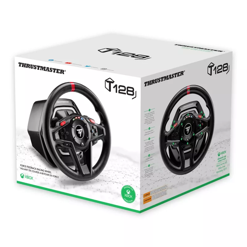 Thrustmaster T128 Black USB vairas su pedalais T2PM, PC / Xbox