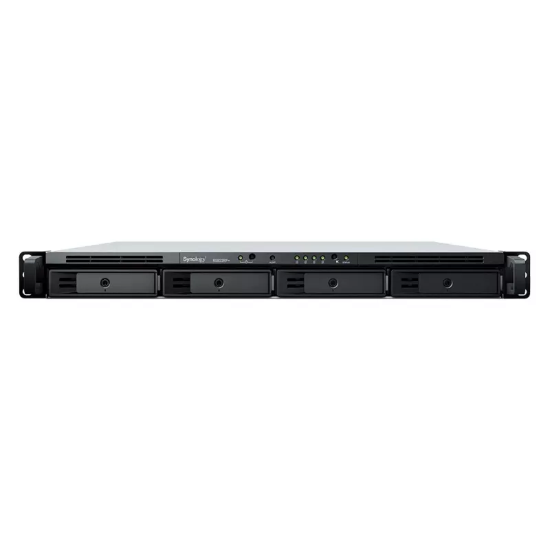 Synology RackStation RS822RP+ 1U 4 kamerų NAS serveris be diskų su pertekliniu maitinimu