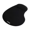 Pelės kilimėlis SAVIO MP-01B su gelio riešo atrama, 3 mm storis, 230×190 mm, juodas