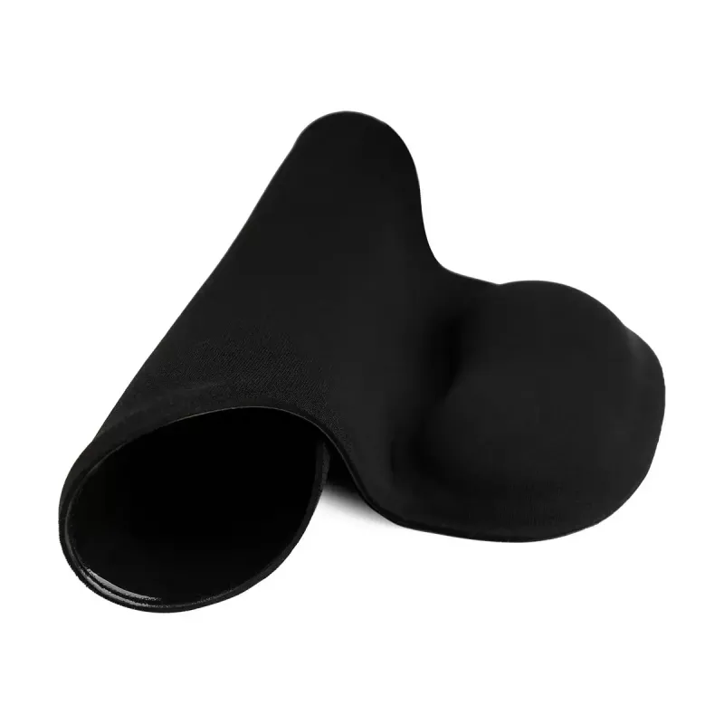 Pelės kilimėlis SAVIO MP-01B su gelio riešo atrama, 3 mm storis, 230×190 mm, juodas