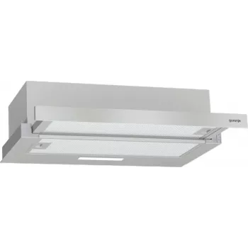 Įmontuojamas gartraukis Gorenje TH62E3X, aliuminio filtras, vidutinis triukšmo lygis