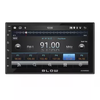 Automobilinis multimedijos grotuvas BLOW AVH-9930 juodas 200 W Wi-Fi Bluetooth