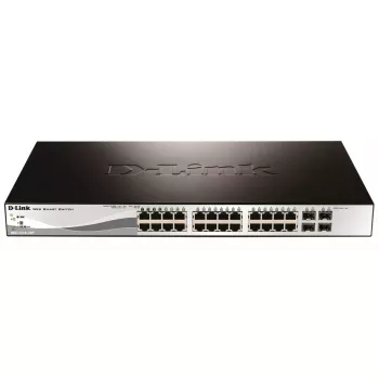 D-Link DGS-1210-28P valdomas L2 Gigabit Ethernet (10/100/1000) su Power over Ethernet (PoE) 1U