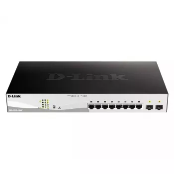 D-Link DGS-1210-52MP valdomas L2 Gigabit Ethernet (10/100/1000) Power over Ethernet (PoE) jungiklis, juodas/pilkas