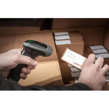 DIGITUS 2D brūkšninių ir QR kodų belaidis skaitytuvas su laikikliu