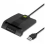 Kortelių skaitytuvas QOLTEC 50634 USB Type-C, ABS korpusas, 90×69 mm, 1,0 m kabelis, juodas