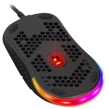 Žaidimų pelė DEFENDER SHEPARD GM-620L – optinė, dešinei rankai, iki 12800 DPI, 7 mygtukai, USB Type-A, juoda, 1,7 m laidas