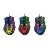 Žaidimų pelė DEFENDER BULLETSTORM GM-928 – optinė, 7200 DPI, ambidekstrinė, 6–7 mygtukai, USB Type-A, juoda