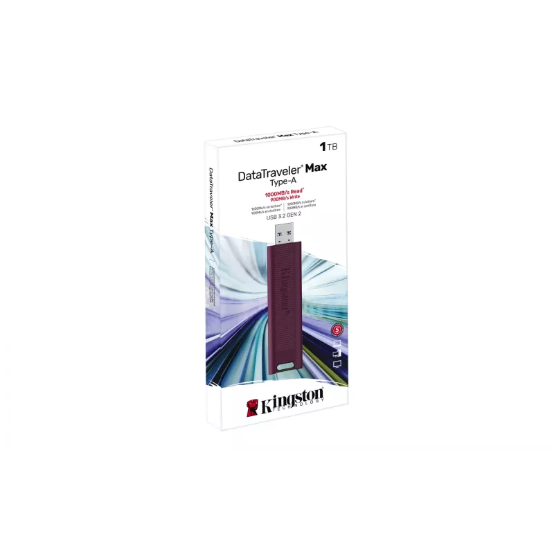 Kingston DataTraveler Max 1TB USB 3.2 Gen 2 atmintukas (Type-A) raudonas