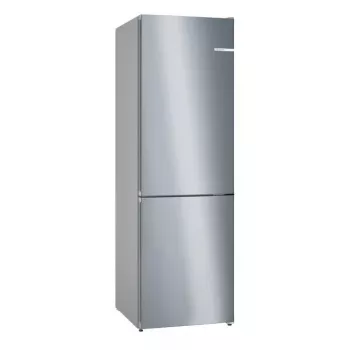 Šaldytuvas-šaldiklis Bosch Serie 4 KGN362IDF, laisvai pastatomas, 321 L (218 L šaldytuvas / 103 L šaldiklis), nerūdijantis plienas, apatinis šaldiklis
