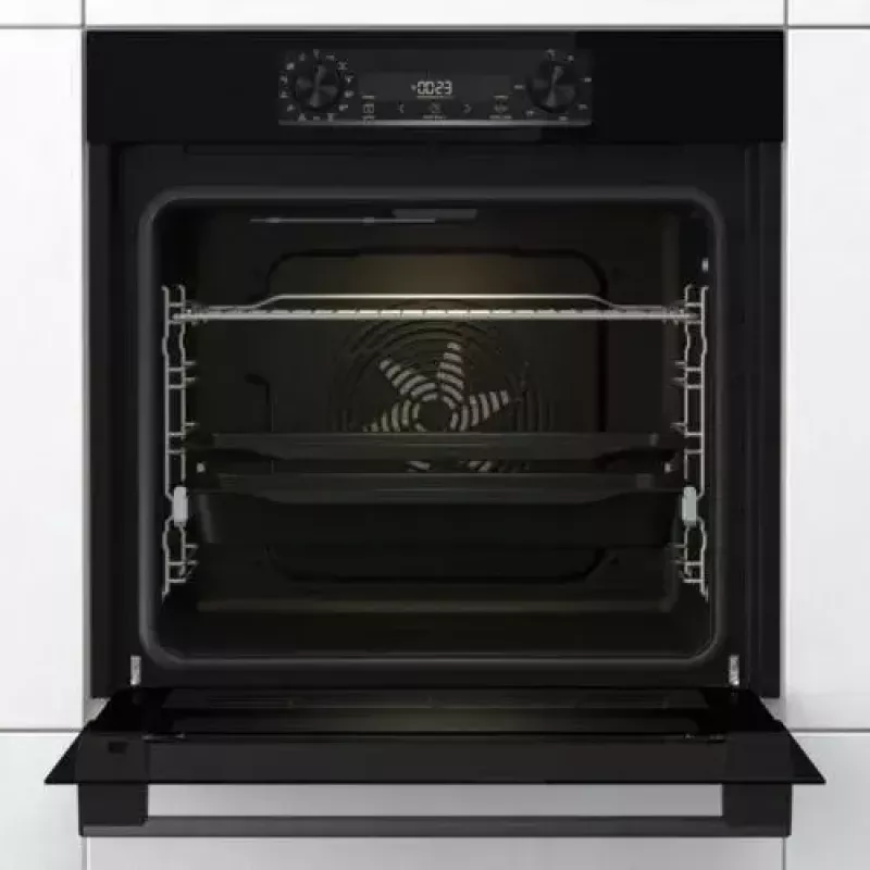 Įmontuojama orkaitė Gorenje BOS6737E06FBG — 77 L, daugiafunkcė, EcoClean, garai, konvekcija, mechaninis valdymas, 59,5×59,5 cm, juoda