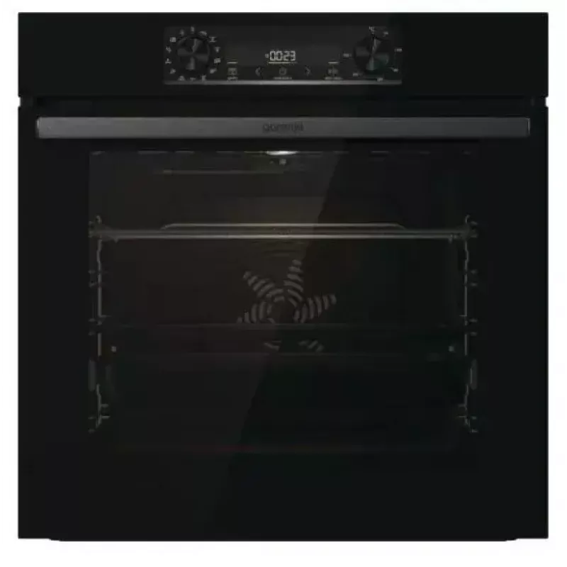Įmontuojama orkaitė Gorenje BOS6737E06FBG — 77 L, daugiafunkcė, EcoClean, garai, konvekcija, mechaninis valdymas, 59,5×59,5 cm, juoda