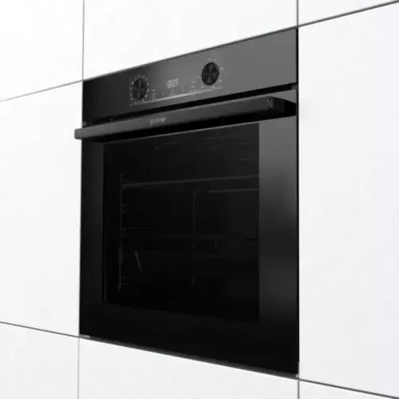 Įmontuojama orkaitė Gorenje BOS6737E06FBG — 77 L, daugiafunkcė, EcoClean, garai, konvekcija, mechaninis valdymas, 59,5×59,5 cm, juoda