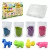 Vaikų kinetinis smėlis Tuban DYNAMIC SAND SET – FARM įvairiaspalvis