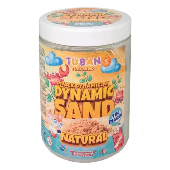 Vaikų kinetinis smėlis Tuban DYNAMIC SAND NATURAL 1 kg nuo 3 metų