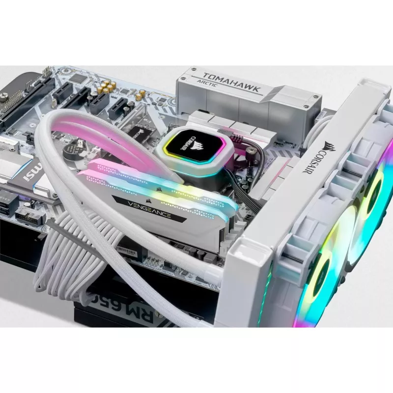 CORSAIR Vengeance RGB Pro SL 32GB (2x16GB) DDR4 3200MHz C16 balta