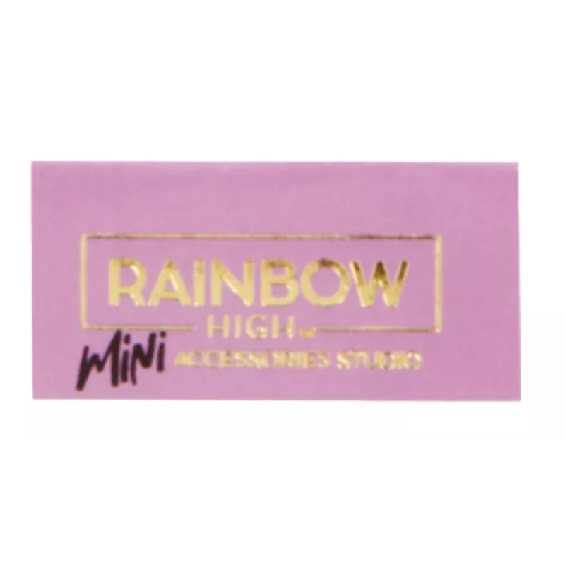 Rainbow High aksesuarų studijos serija 1, H asortimentas PDQ lėlių krepšyje