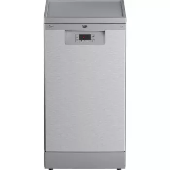 Siauroji indaplovė Beko BDFS15020X, 10 komplektų, 45 cm, 47 dB, 5 programų, inverterinis variklis