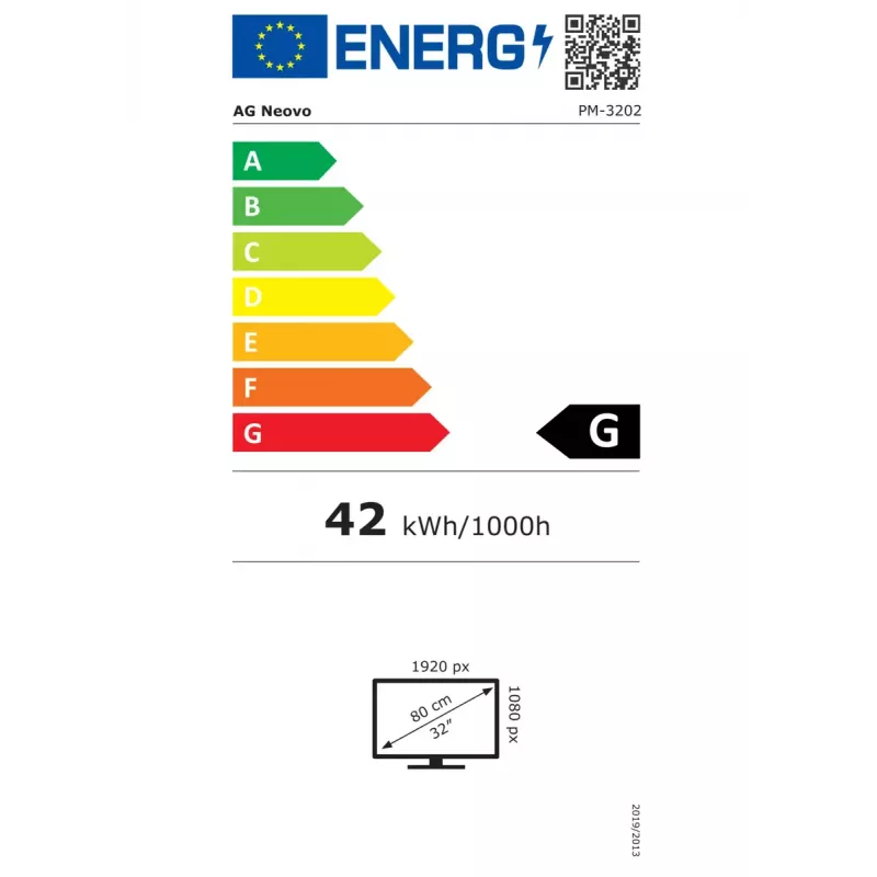 Skaitmeninės reklamos ekranas AG Neovo 32 colių (31,5 colio) LCD 1920 x 1080
