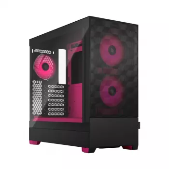 FRACTAL DESIGN Pop Air RGB Magenta Core TG Clear Tint – vidutinis kompiuterio korpusas